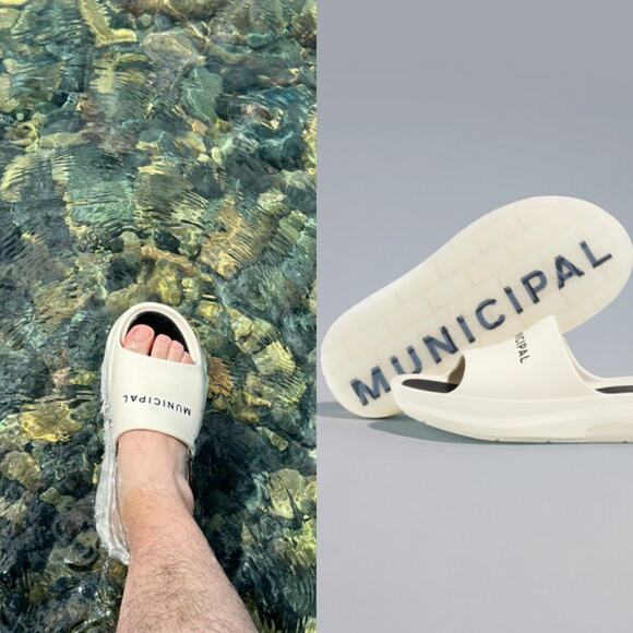 Municipal Podium Slides Mens 11 Gym Loungwear LA Hollywood‎ Instagram - Picture 1 of 9